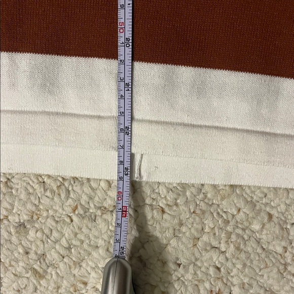 First Love Warm Brown and Cream Sweater Pancho-style Small - Picture 15 of 16